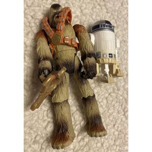 Star Wars R2‎ D2 2.5" Action Figure Hasbro And Chewbacca 2004